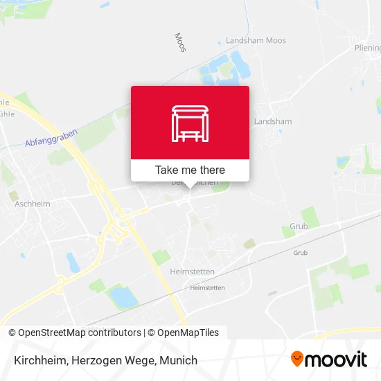 Карта Kirchheim, Herzogen Wege