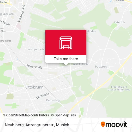 Карта Neubiberg, Anzengruberstr.