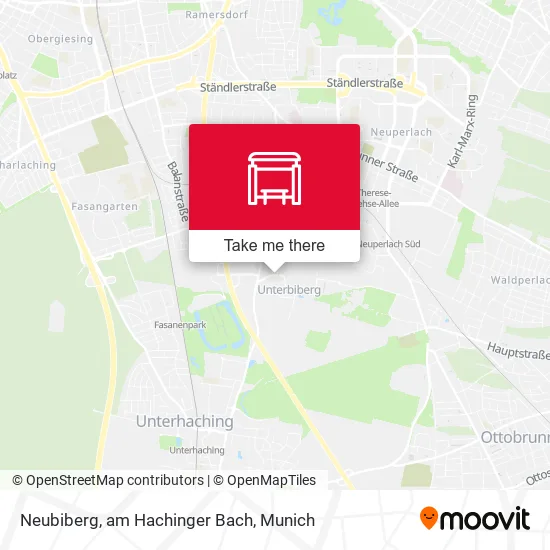 Карта Neubiberg, am Hachinger Bach