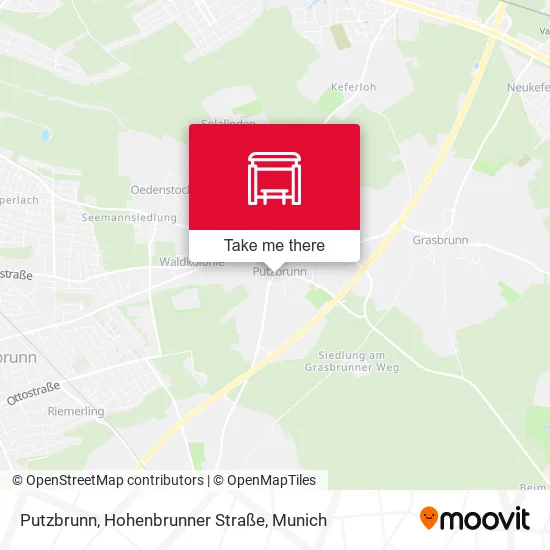 Карта Putzbrunn, Hohenbrunner Straße
