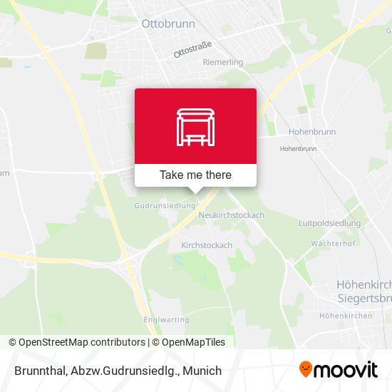 Brunnthal, Abzw.Gudrunsiedlg. map