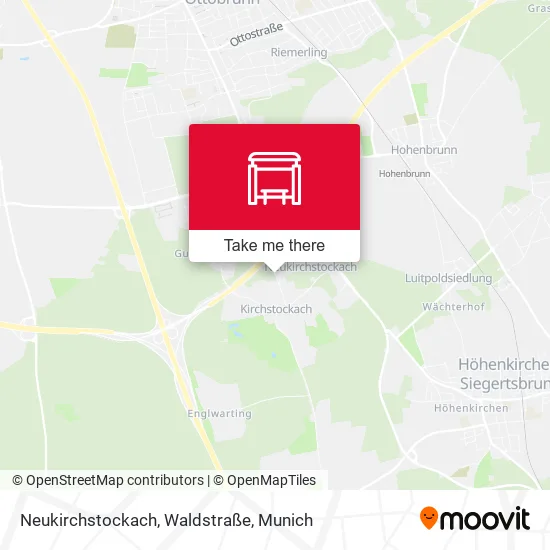 Карта Neukirchstockach, Waldstraße