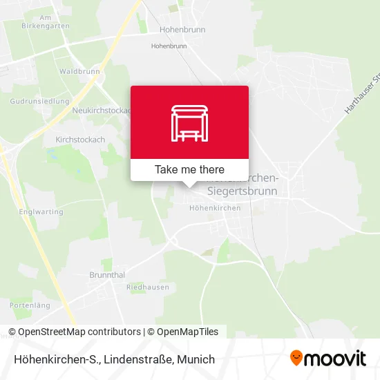 Карта Höhenkirchen-S., Lindenstraße