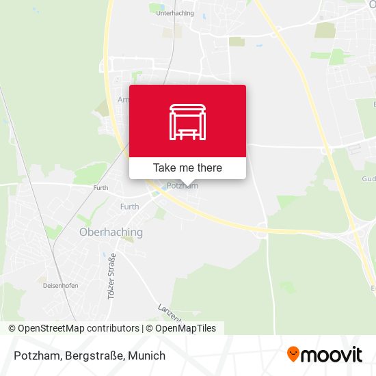 Potzham, Bergstraße map