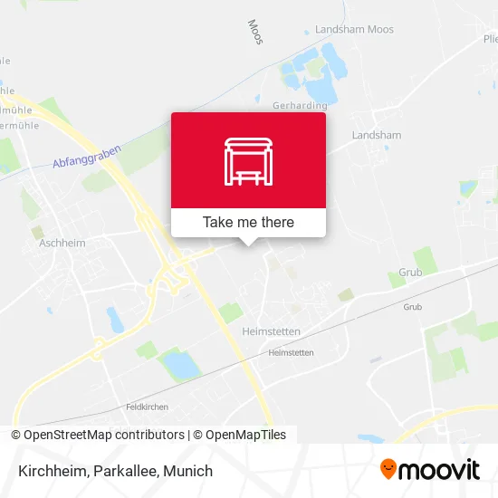Карта Kirchheim, Parkallee