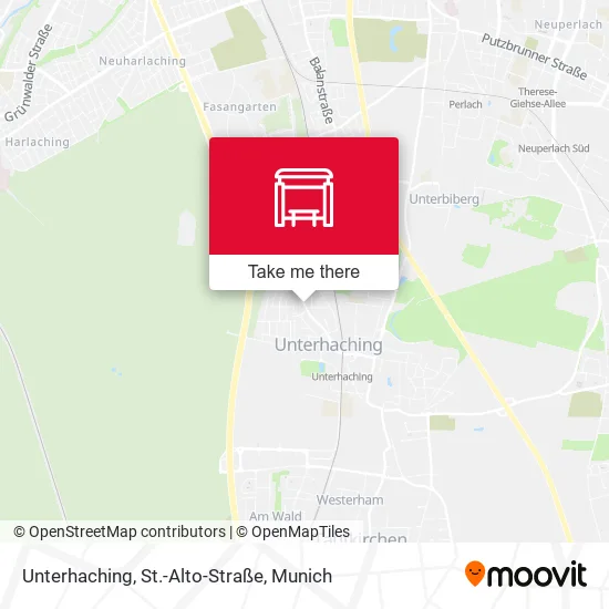 Карта Unterhaching, St.-Alto-Straße