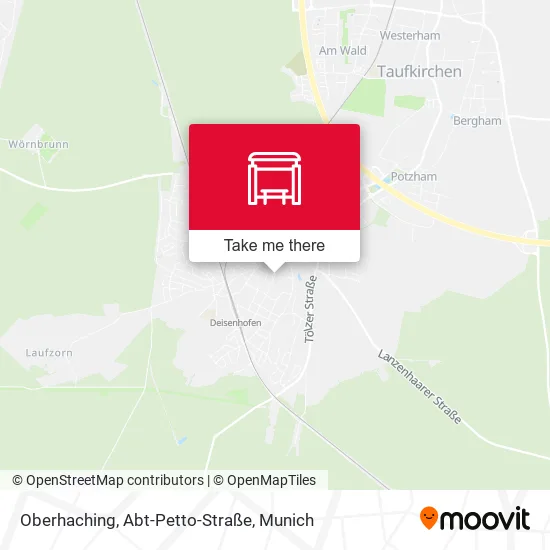 Карта Oberhaching, Abt-Petto-Straße