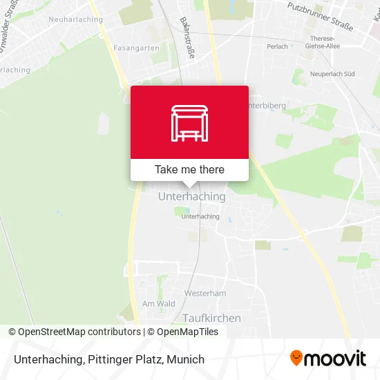 Карта Unterhaching, Pittinger Platz