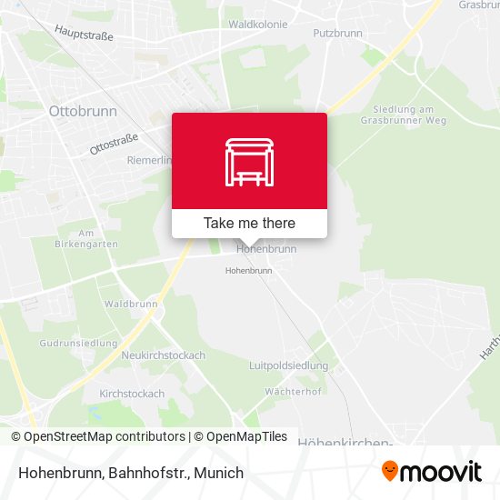 Карта Hohenbrunn, Bahnhofstr.