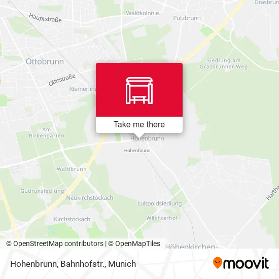 Карта Hohenbrunn, Bahnhofstr.