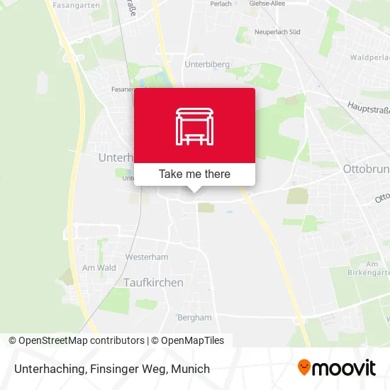 Карта Unterhaching, Finsinger Weg