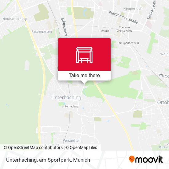 Unterhaching, am Sportpark map