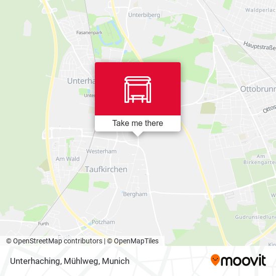 Unterhaching, Mühlweg map