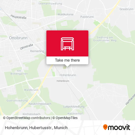 Карта Hohenbrunn, Hubertusstr.
