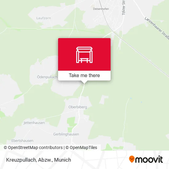 Карта Kreuzpullach, Abzw.