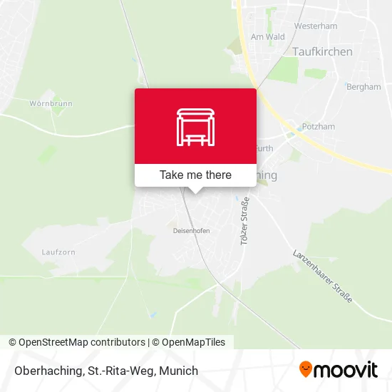 Карта Oberhaching, St.-Rita-Weg