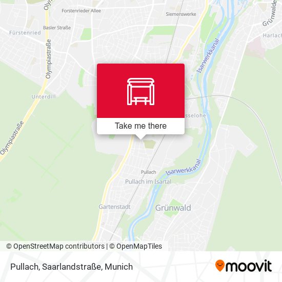 Pullach, Saarlandstraße map