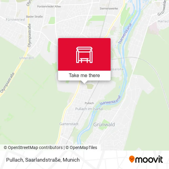 Карта Pullach, Saarlandstraße