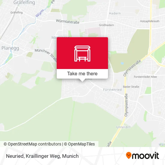 Карта Neuried, Kraillinger Weg