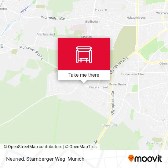 Карта Neuried, Starnberger Weg