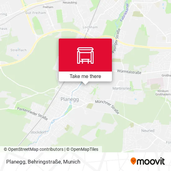 Карта Planegg, Behringstraße