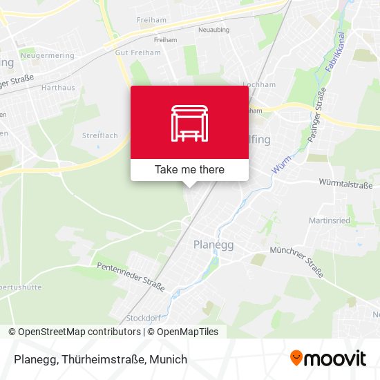 Planegg, Thürheimstraße map
