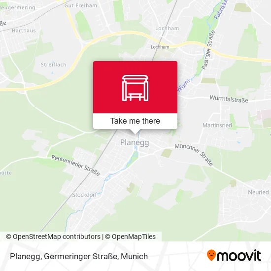Карта Planegg, Germeringer Straße