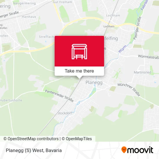 Карта Planegg (S) West