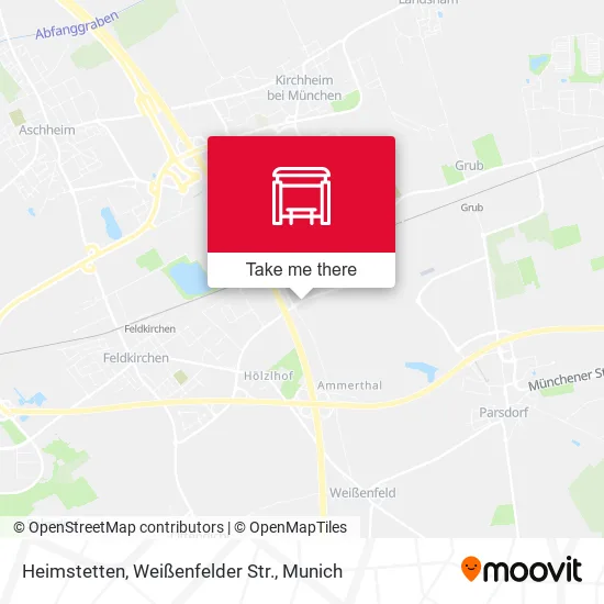 Карта Heimstetten, Weißenfelder Str.