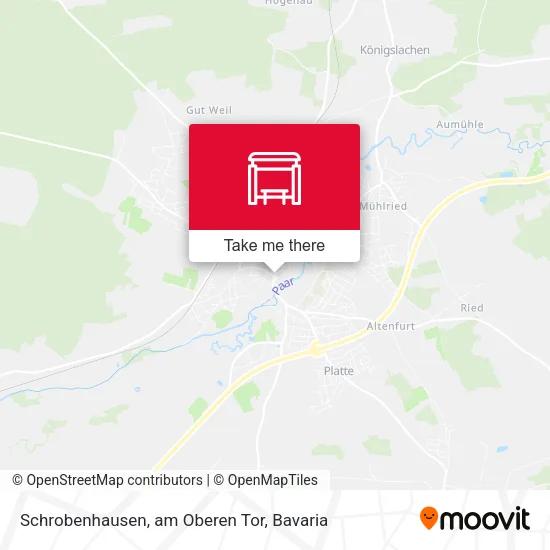 Карта Schrobenhausen, am Oberen Tor
