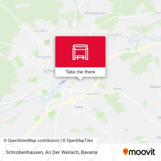 Карта Schrobenhausen, An Der Weilach