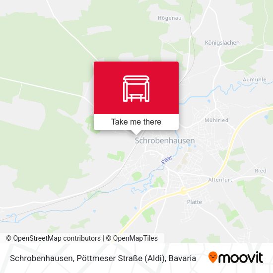 Schrobenhausen, Pöttmeser Straße (Aldi) map