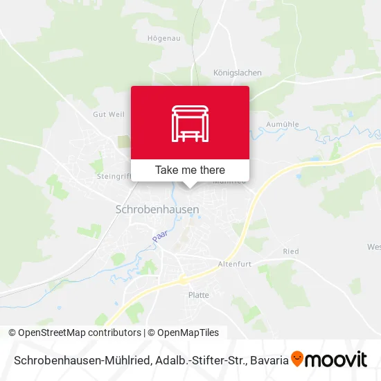 Карта Schrobenhausen-Mühlried, Adalb.-Stifter-Str.