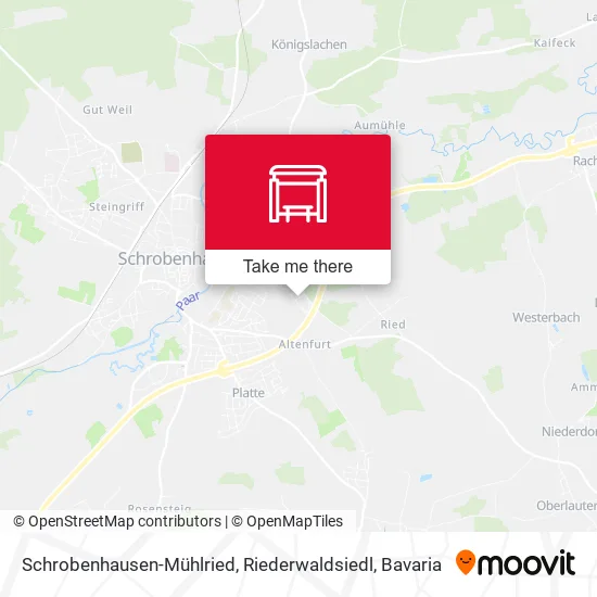 Карта Schrobenhausen-Mühlried, Riederwaldsiedl