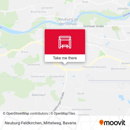 Neuburg-Feldkirchen, Mittelweg map