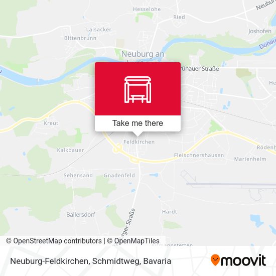 Neuburg-Feldkirchen, Schmidtweg map