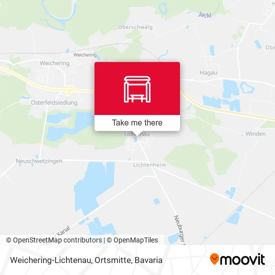 Карта Weichering-Lichtenau, Ortsmitte