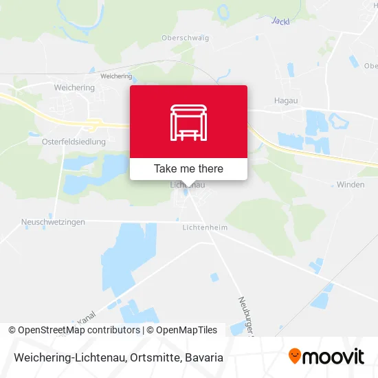 Карта Weichering-Lichtenau, Ortsmitte