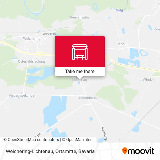 Карта Weichering-Lichtenau, Ortsmitte