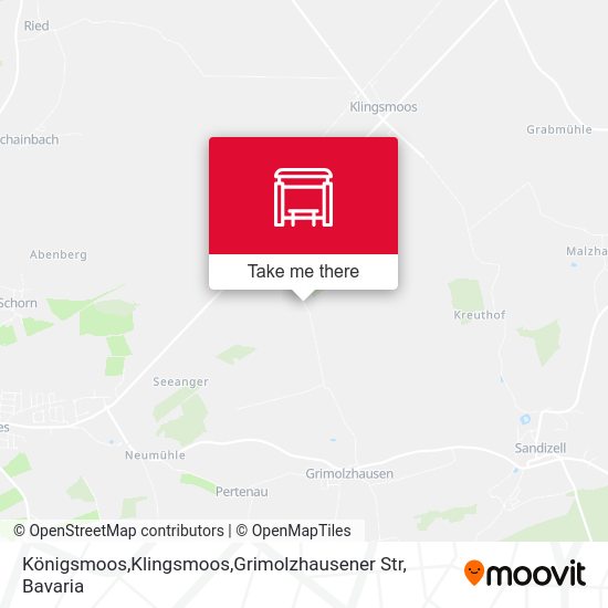 Königsmoos,Klingsmoos,Grimolzhausener Str map
