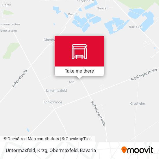 Untermaxfeld, Krzg, Obermaxfeld map