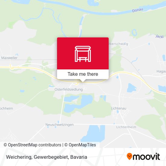 Карта Weichering, Gewerbegebiet