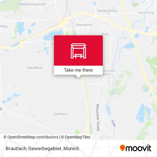 Brautlach, Gewerbegebiet map