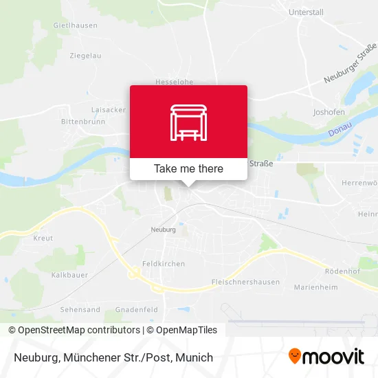 Карта Neuburg, Münchener Str./Post