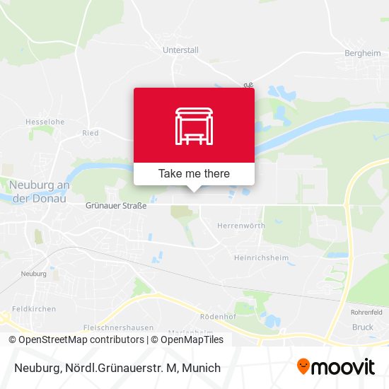Neuburg, Nördl.Grünauerstr. M map