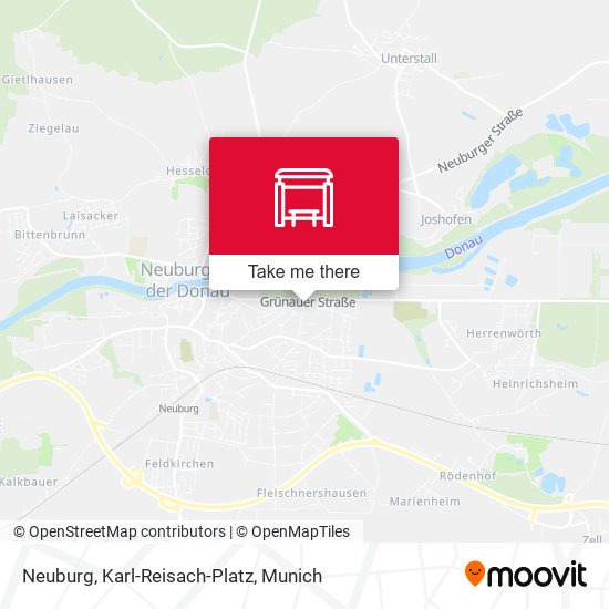 Neuburg, Karl-Reisach-Platz map