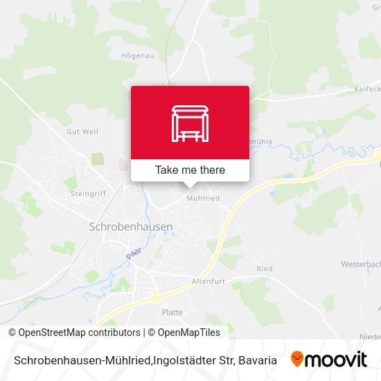 Schrobenhausen-Mühlried,Ingolstädter Str map