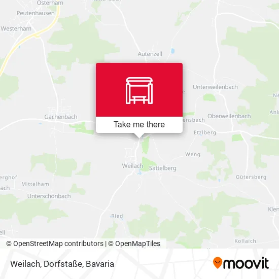 Карта Weilach, Dorfstaße