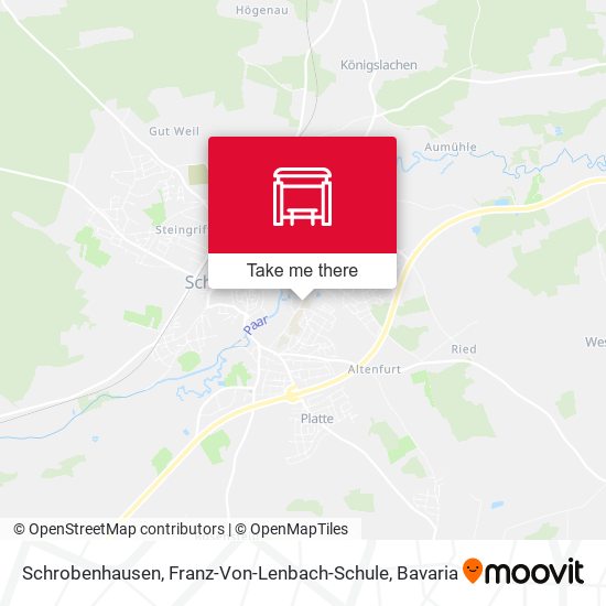 Schrobenhausen, Franz-Von-Lenbach-Schule map