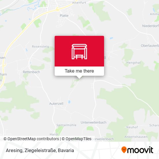 Aresing, Ziegeleistraße map